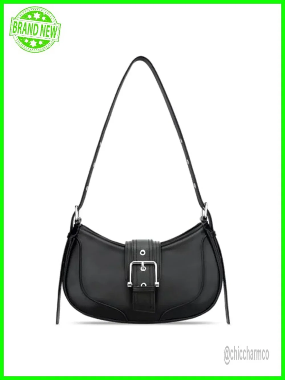 Vegan Leather Shoulder Bag Retro Hobo Purse Adjustable Strap